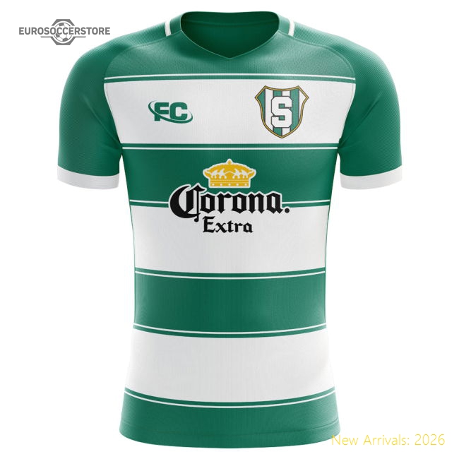 2018-2019 Santos Home Fan Version Womens Shirt For Match Day