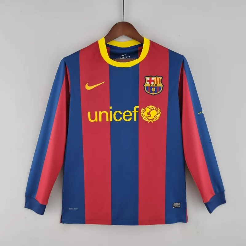 2010-2011 Barcelona Long Sleeve League retro kit