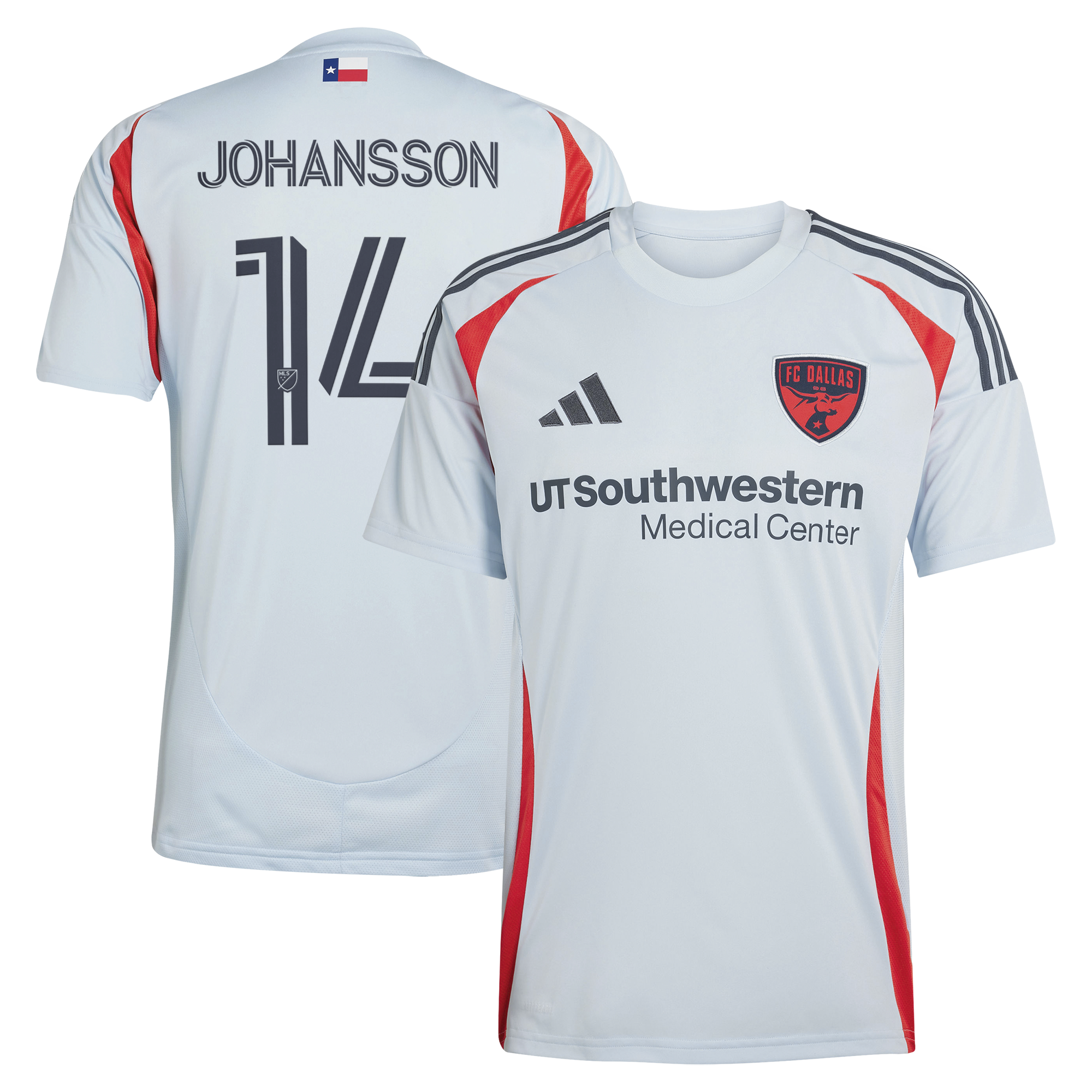 [SJH] Herman Johansson FC Dallas 2025 The Inferno Kit Replica Jersey - Light Blue