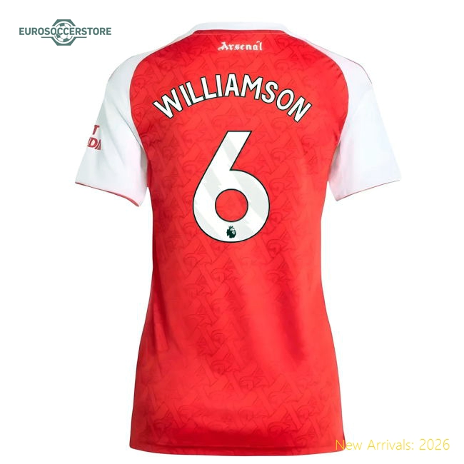 S Arsenal Female 2025 Home Jersey Shirt Football Fan Match Day Game Day Apparel