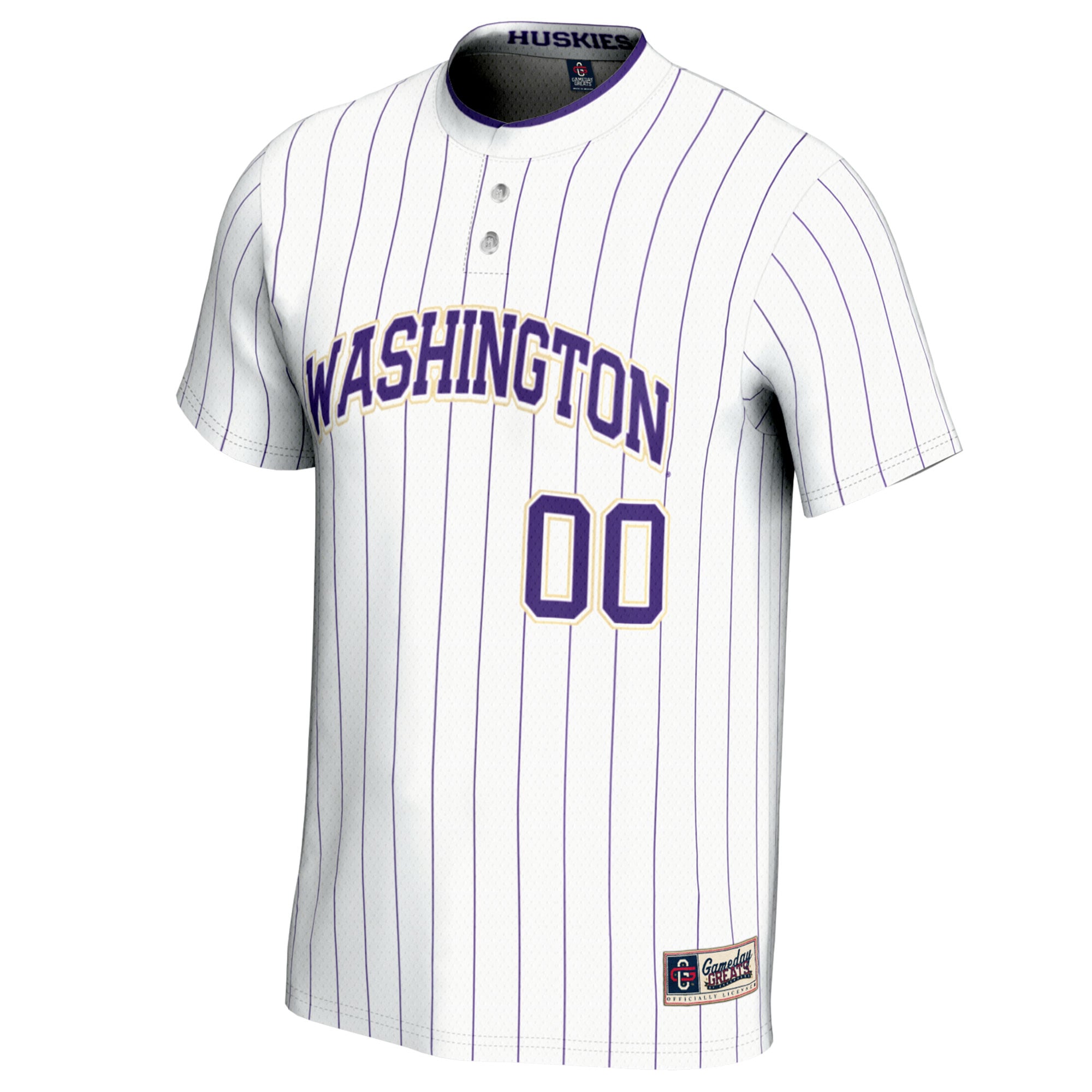 Washington Huskies GameDay Greats Unisex NIL Pick-A-Player Lightweight Softball Jersey - White