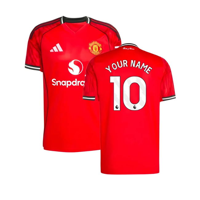Man Utd 2025-20 Home Football Shirt with Printing M S_758