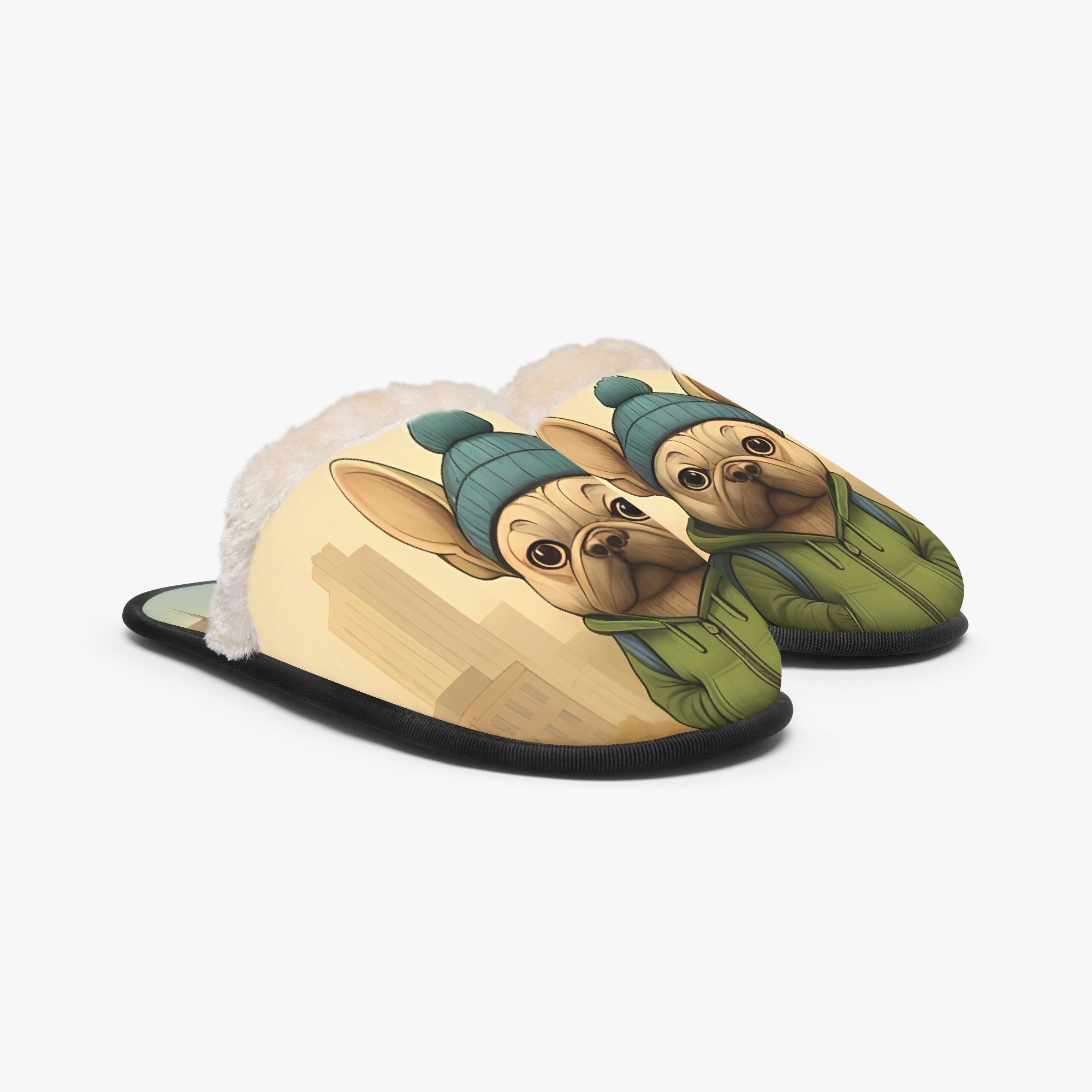 French Bulldog Bloom Cozy Winter Slippers Cozy Paw Wear