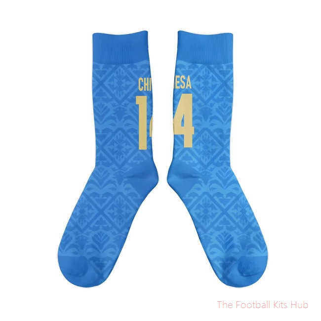 Italy 2021 Federico Chiesa Retro Football Socks