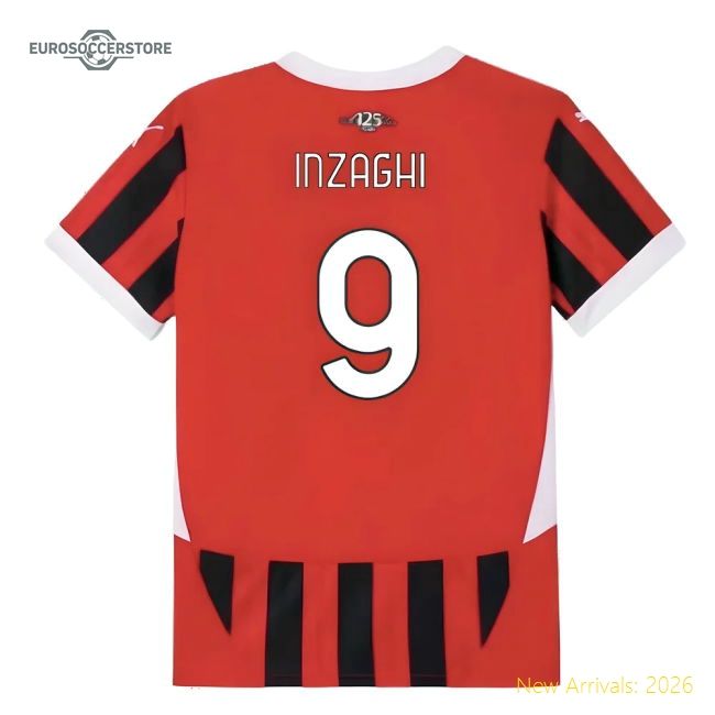 Soft Kids Football Team Inzaghi Jersey 2024-2025 Flexible