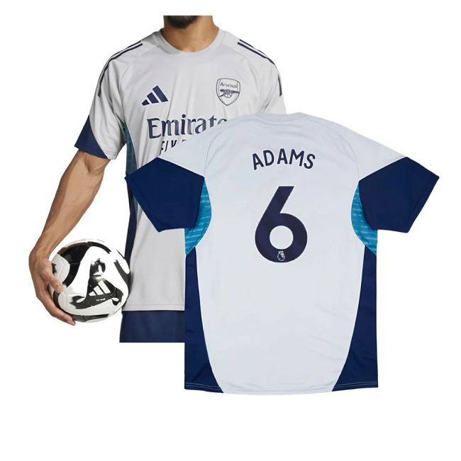 2025-2026 Arsenal Training Shirt (Grey Two) (Adams 6) (Collector's ...