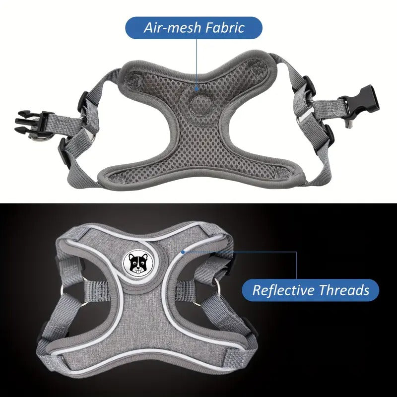 Harness Leash Set – Breathable No-pull Reflective Vest Dog Supplies