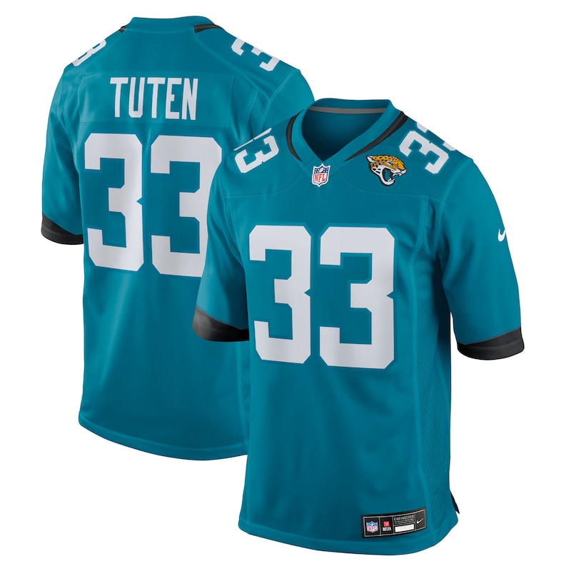 None Bhayshul Tuten JAX Jaguars Powerful Premium Material Jersey