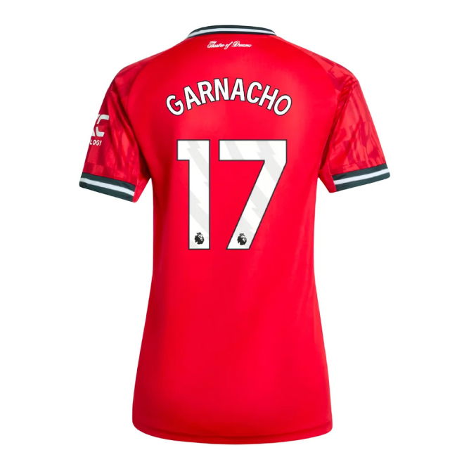 Man Utd 2025-20 Home Football Shirt with Garnacho Printing M Women S