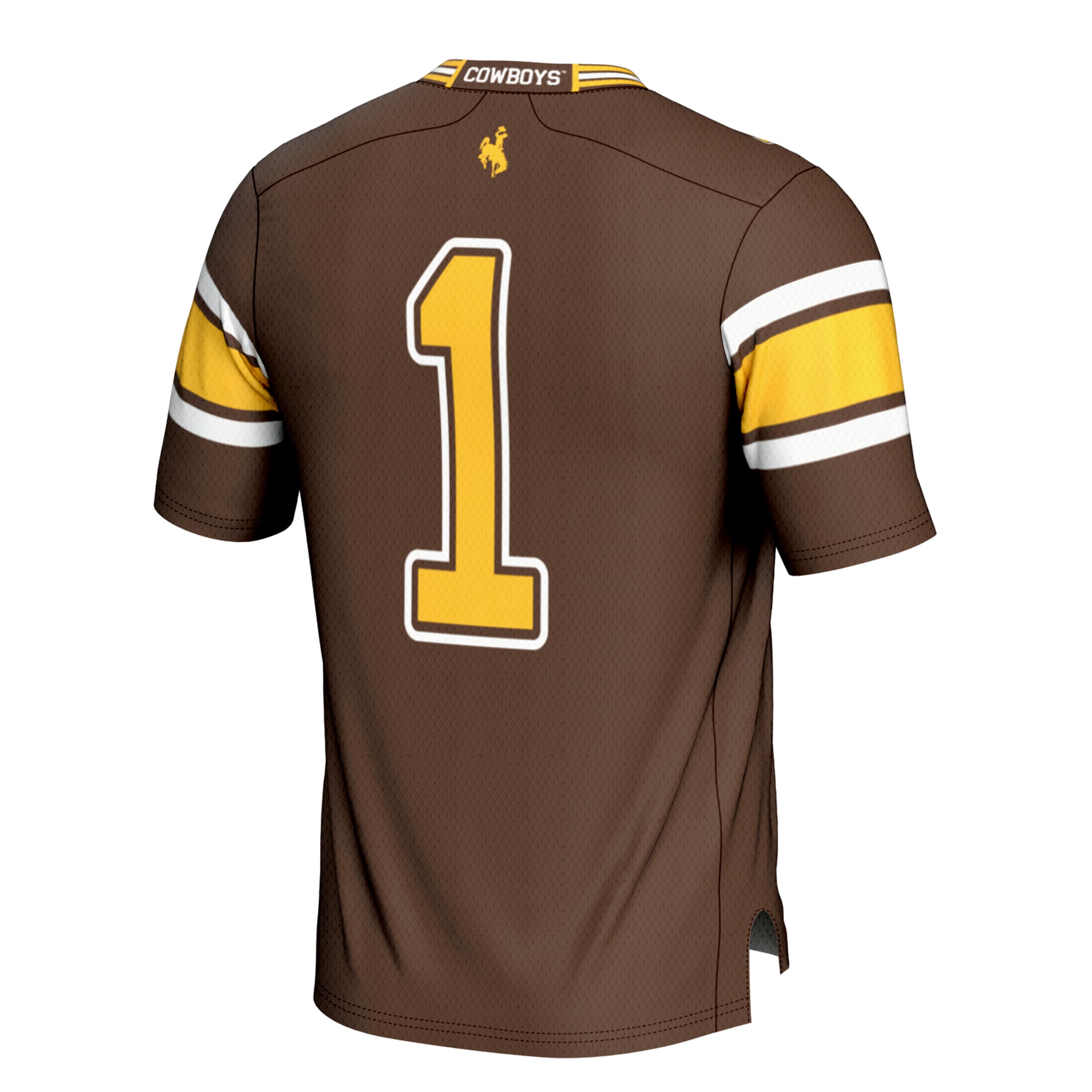 #1 Wyoming Cowboys GameDay Greats Youth 2026/2027 Football Jersey?�C Brown