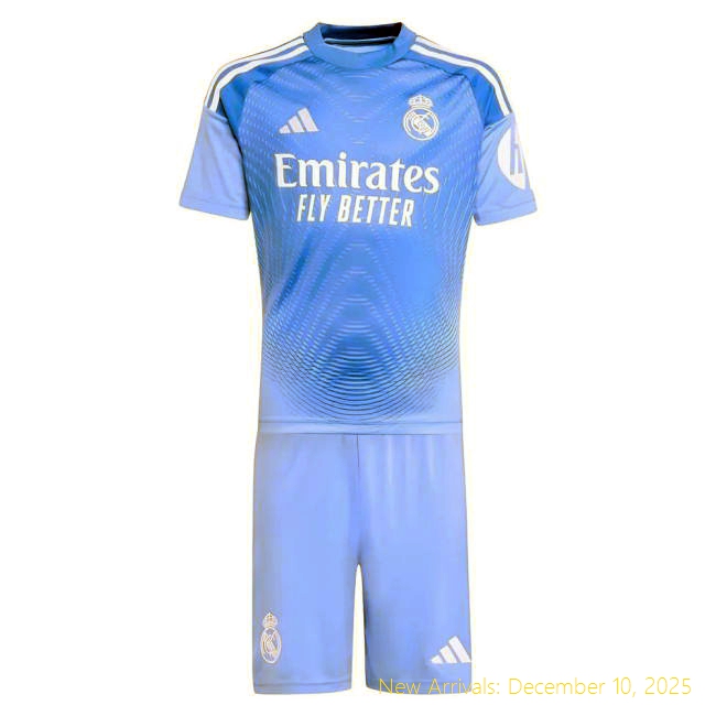 2025-2026 Real Madrid RM Performance Home Youth Goalkeeper Kit