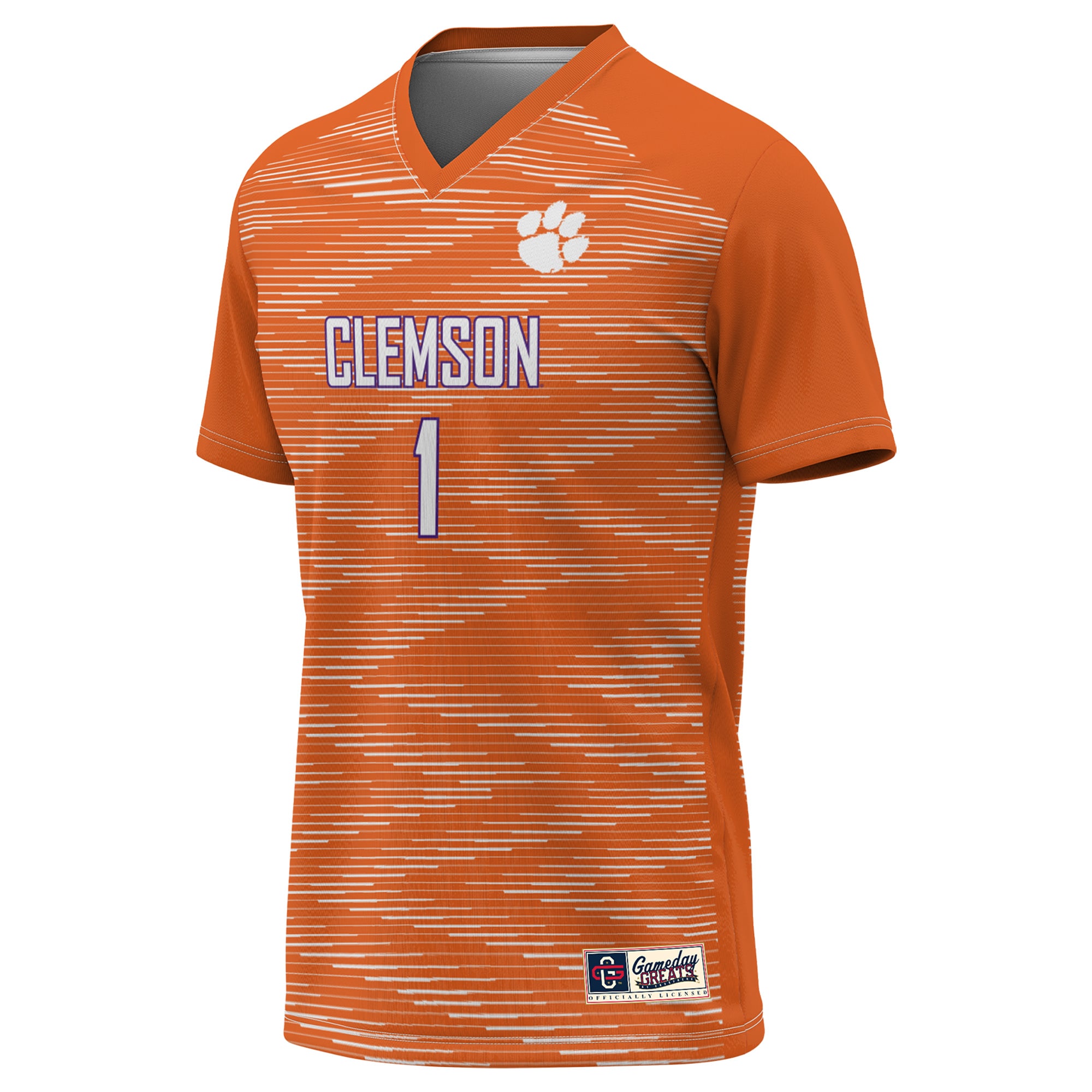 [NJP] Clemson Tigers GameDay Greats Unisex Lightweight Soccer Jersey - Orange