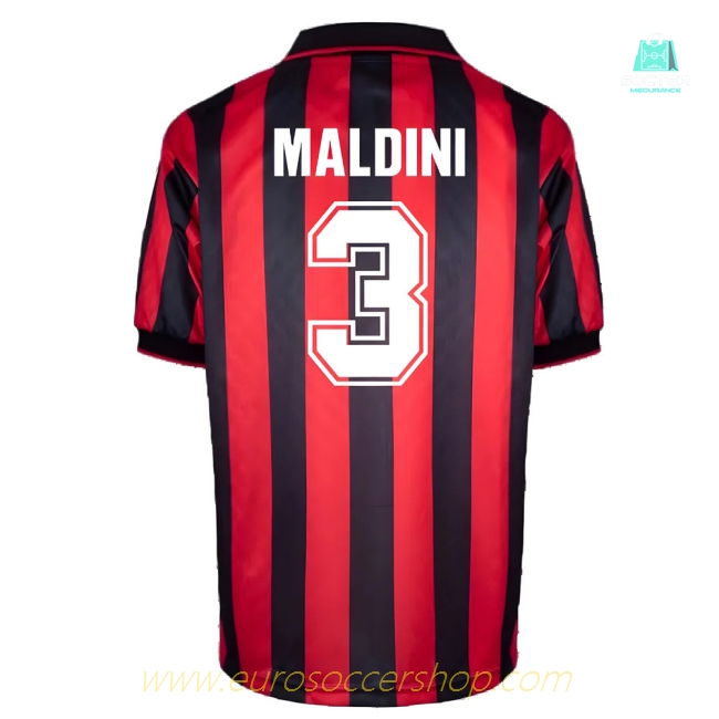 AC Milan 1996 Home Retro Shirt (MALDINI 3)