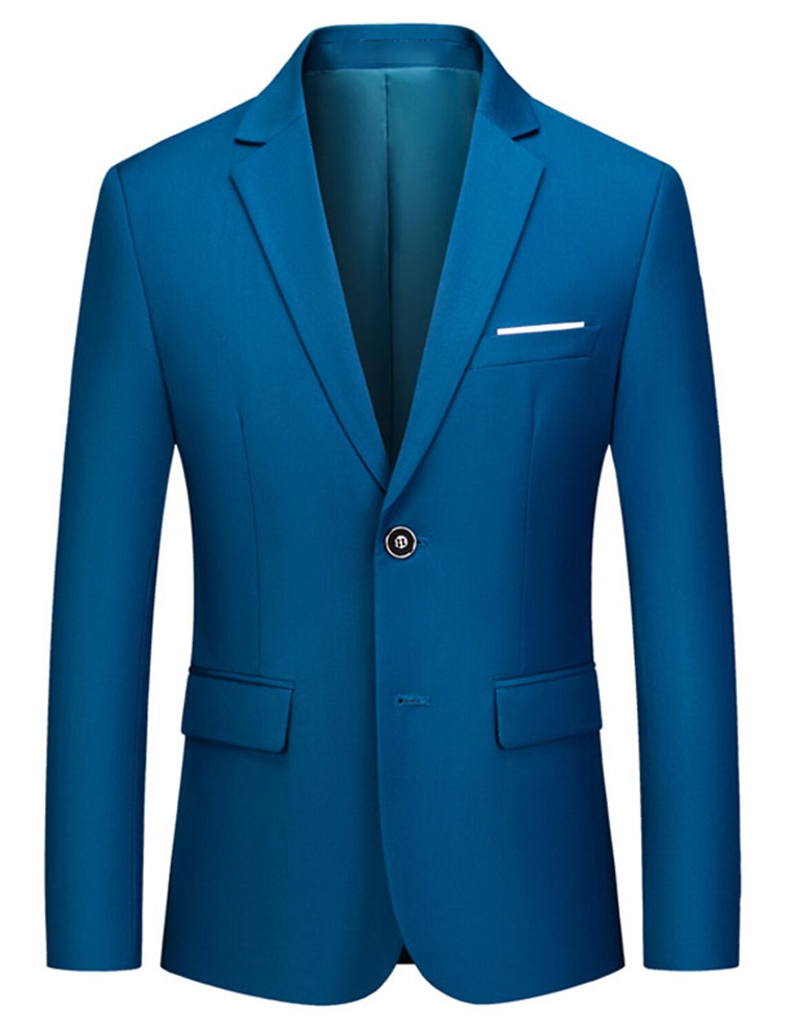 Men's Jacket Blazer Wedding Business Outdoor Pocket Spring Fall Plain