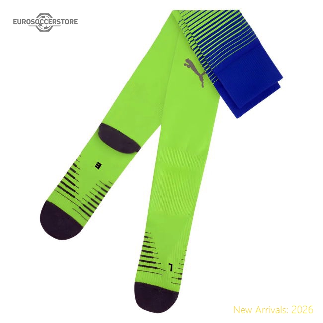 Premium Authentic 2025-2026 Man City Third Socks Pro Green