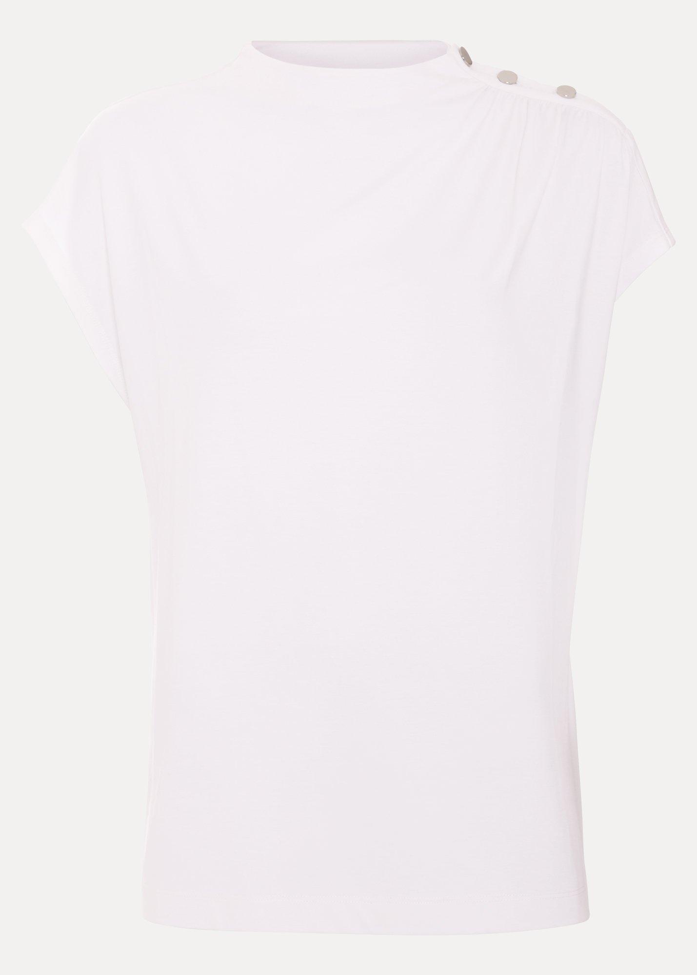 Paige Ponte Gold Button Top