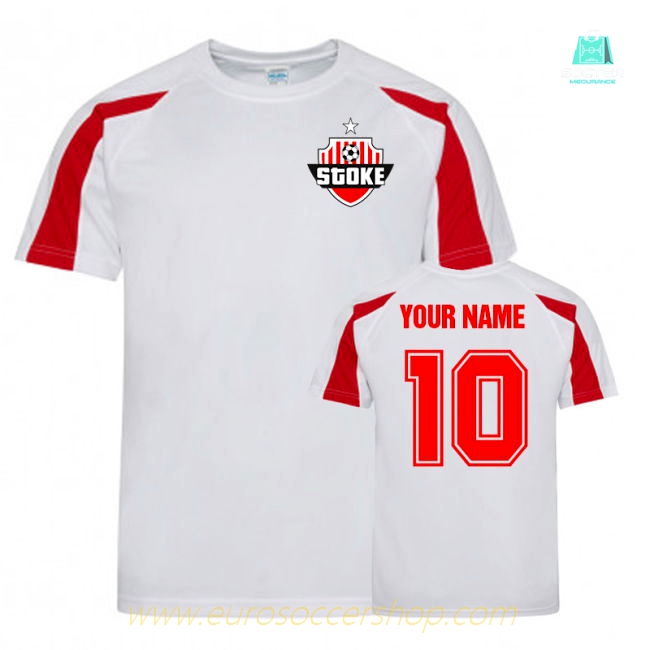 Your Name Stoke City Sports Training Jersey (White)