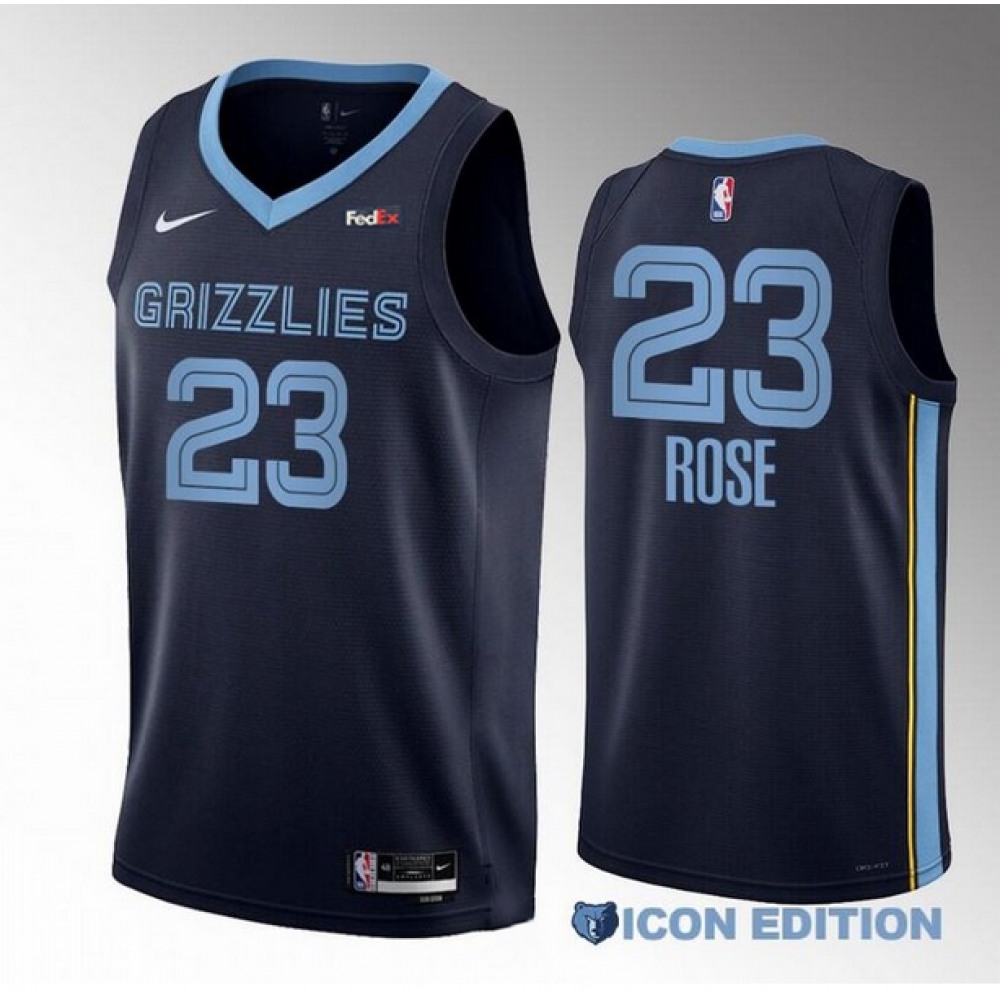 Performance Classic Men's Grizzlies #23 Derrick None Basketball Jersey