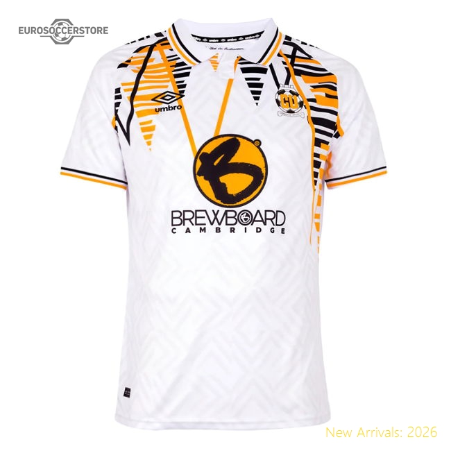 Premium-grade 2023-2024 Cambridge United Away Shirt - Match Day Jersey