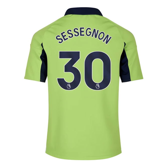 Fulham Away Football Jersey 2025-20 Sessegnon 30 L M S Kids