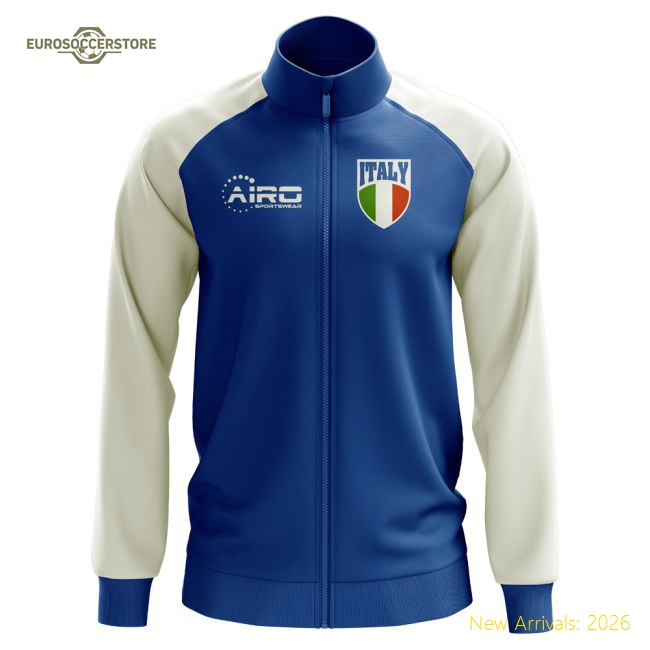 Italy Concept Football Track Jacket (Blue) - Kids