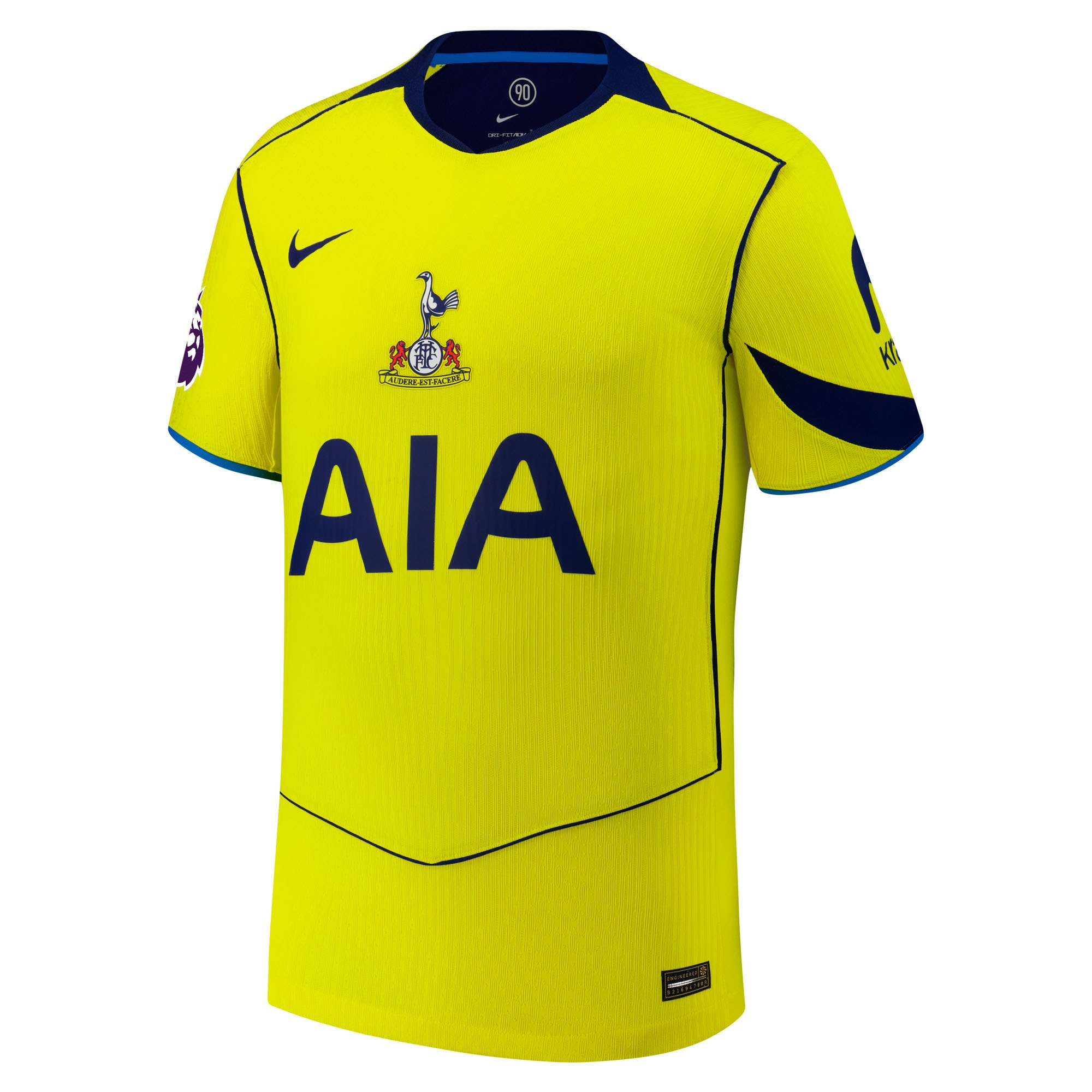 [JED] Tottenham Hotspur 2025/26 Third Authentic Custom Jersey - Yellow