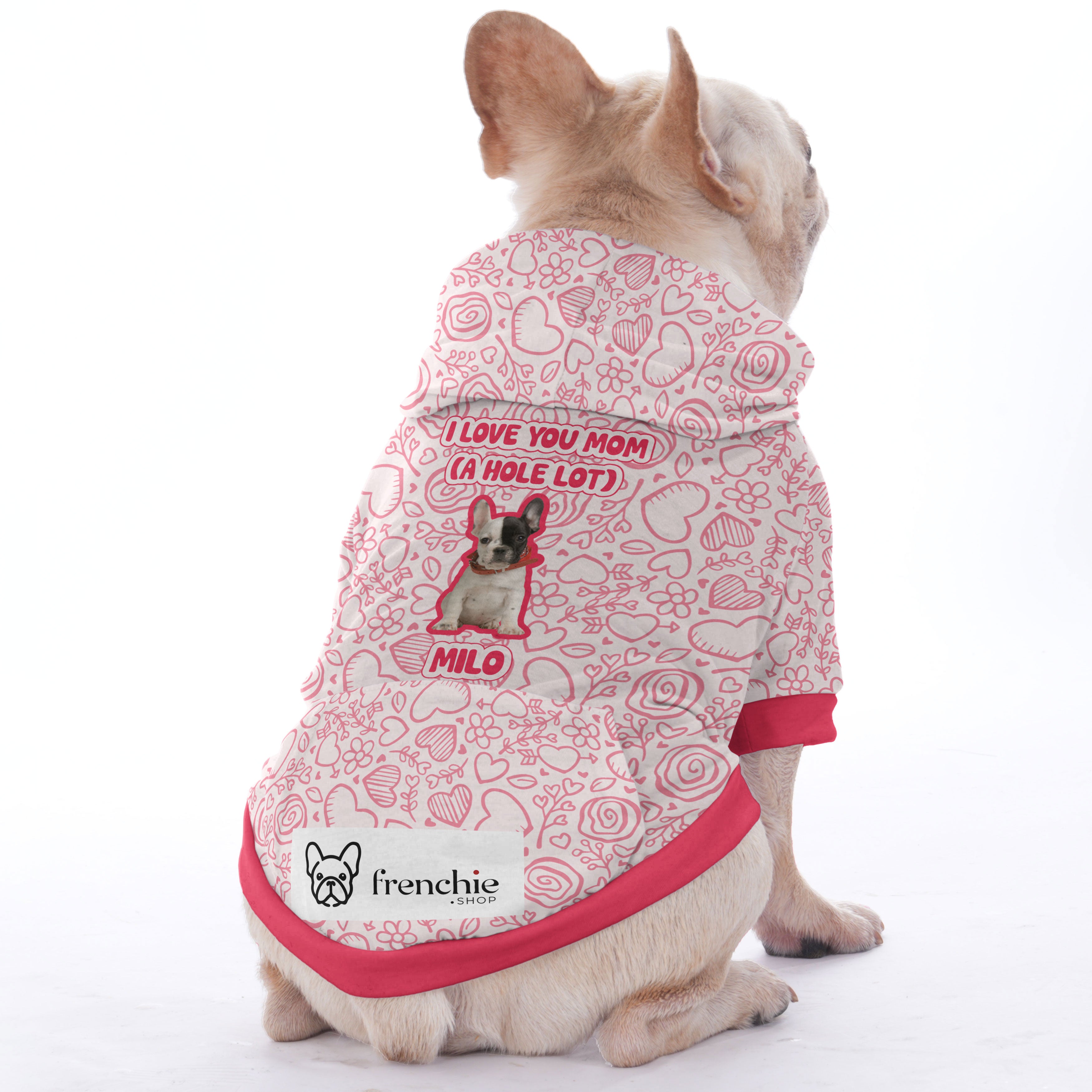 Personalized French Bulldog Hoodies Featuring Your Dog’s Photo and Name | Frenchie Shop Original