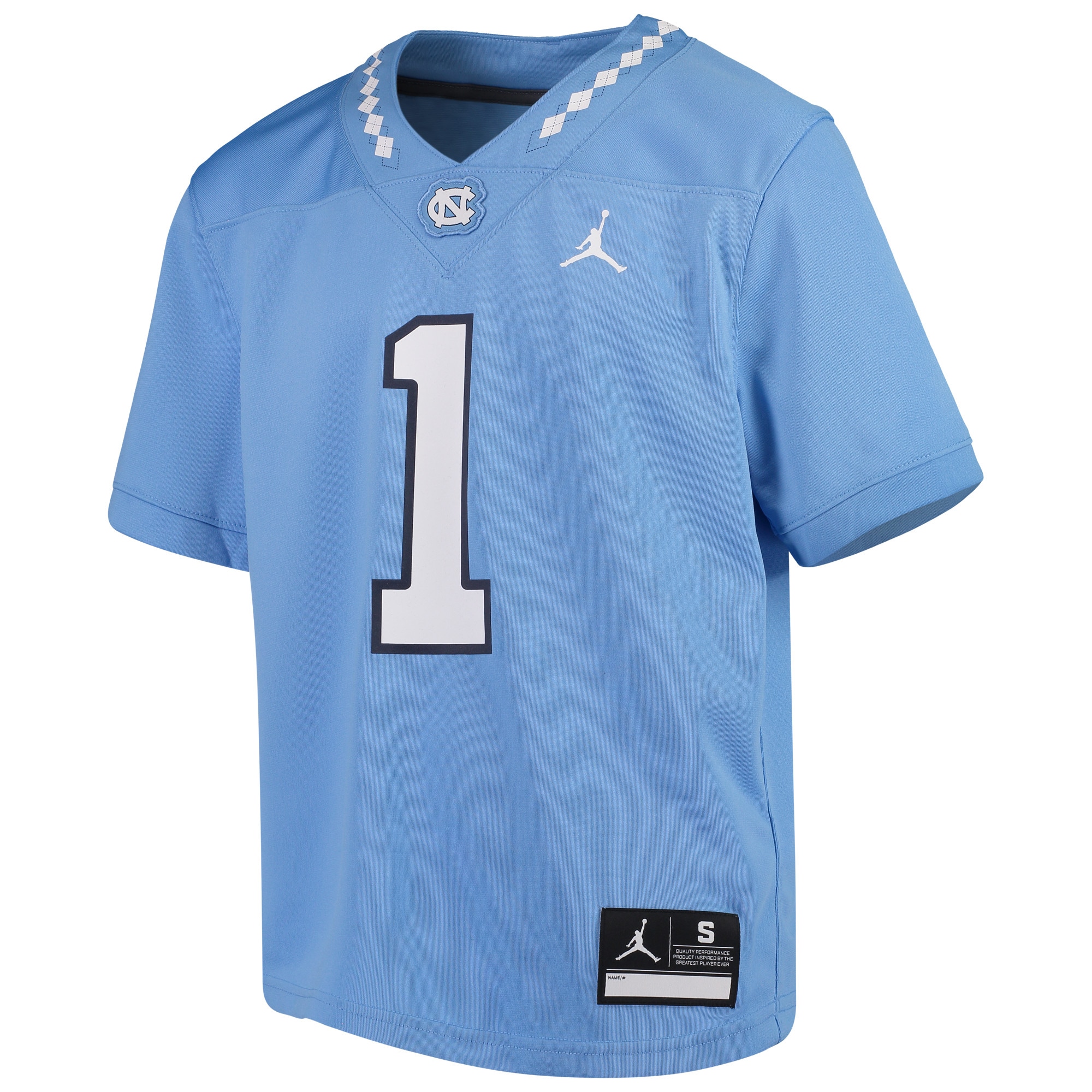 [DDG] North Carolina Tar Heels Youth Team Replica Football Jersey - Carolina Blue
