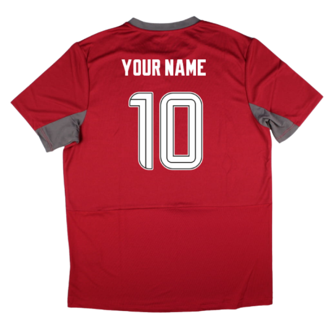 Durable 2025-2026 Football Club Training Red With Retro Design