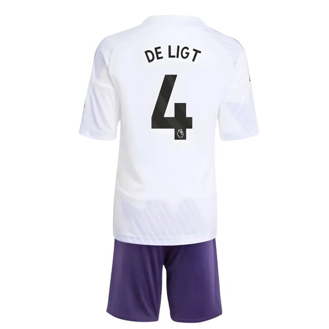 Stylish Man Utd 2025-2026 Man Utd Away Mini Kit (De Ligt 4) for Gam...
