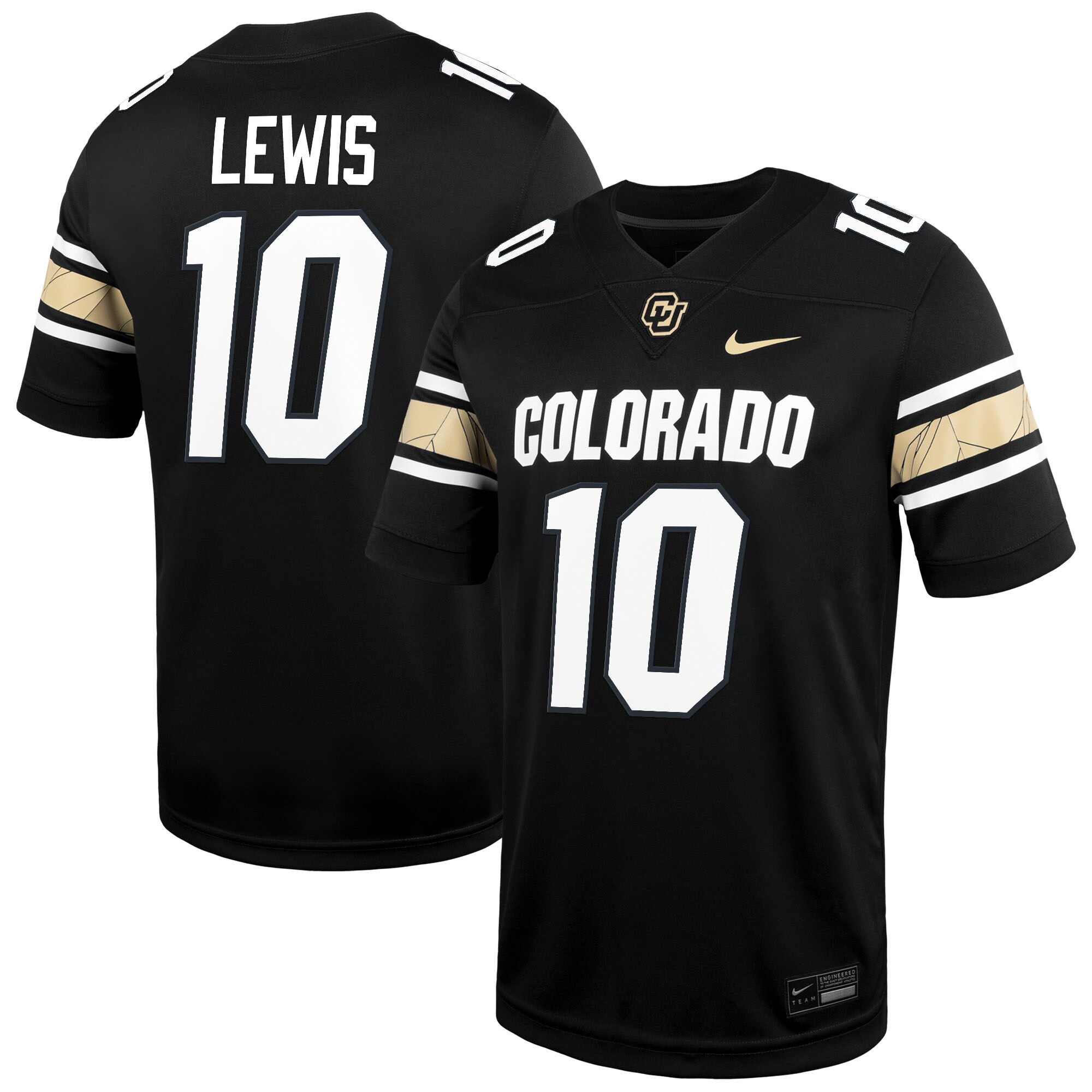 [DDG] Women's Julian Lewis Colorado Buffaloes Alternate Game Jersey - Black