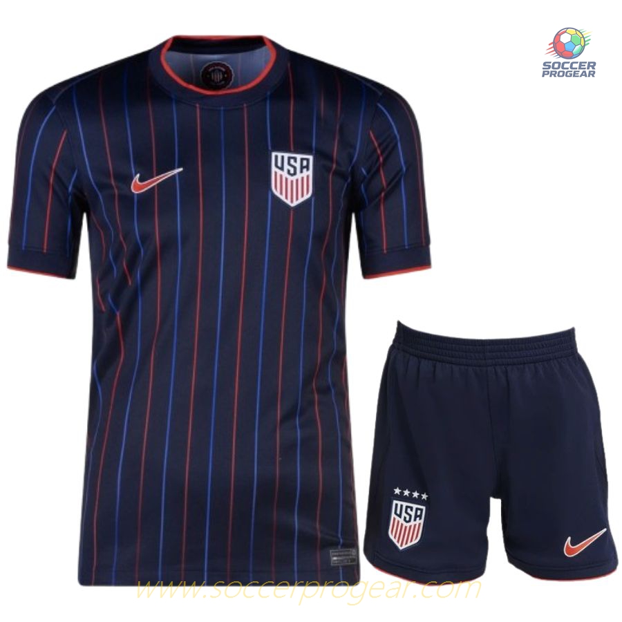 USA Premium Away Kids Football Kit Football Jersey 2025 Season 2026