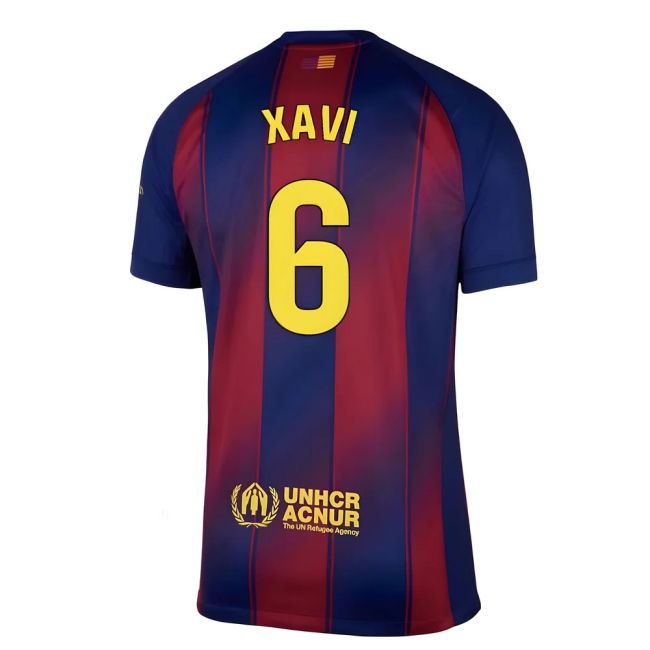 2025-2026 Barcelona Home Football Shirt (Xavi 6) Lightweight