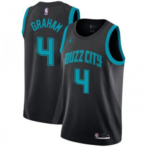 Official CHA NBA Swingman Jersey #4 Devonte Graham 2018 City - Black