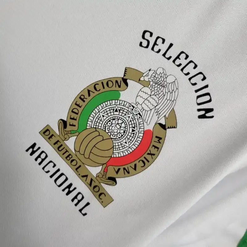 Cheap 1985 Mexico White Special Edition Soccer retro kit