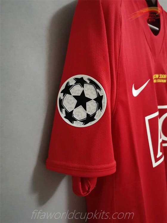 Manchester United 07-08 Home UCL Final Football Kit