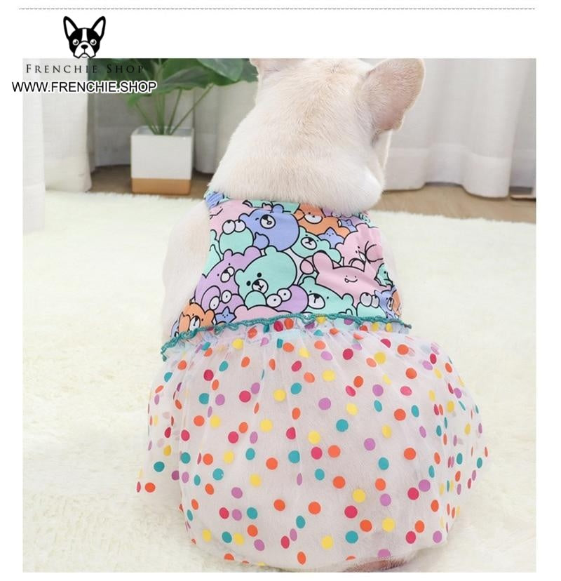 Non-slip Skirt Frenchie Summer Dress (w316) Outdoor Use | Durable Build