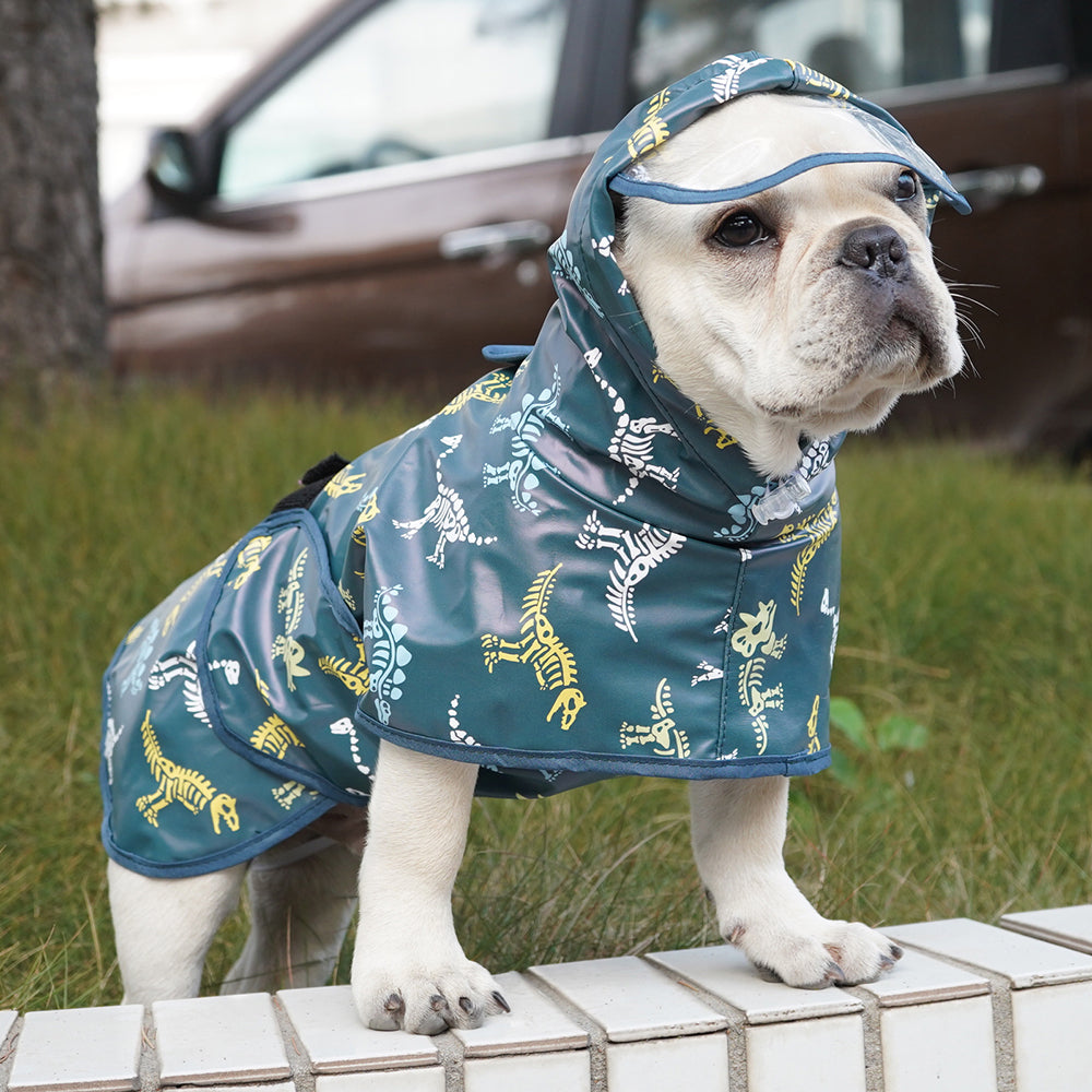 French Bulldog Dinoguard French Bulldog Dinosaur Raincoat Waterproof