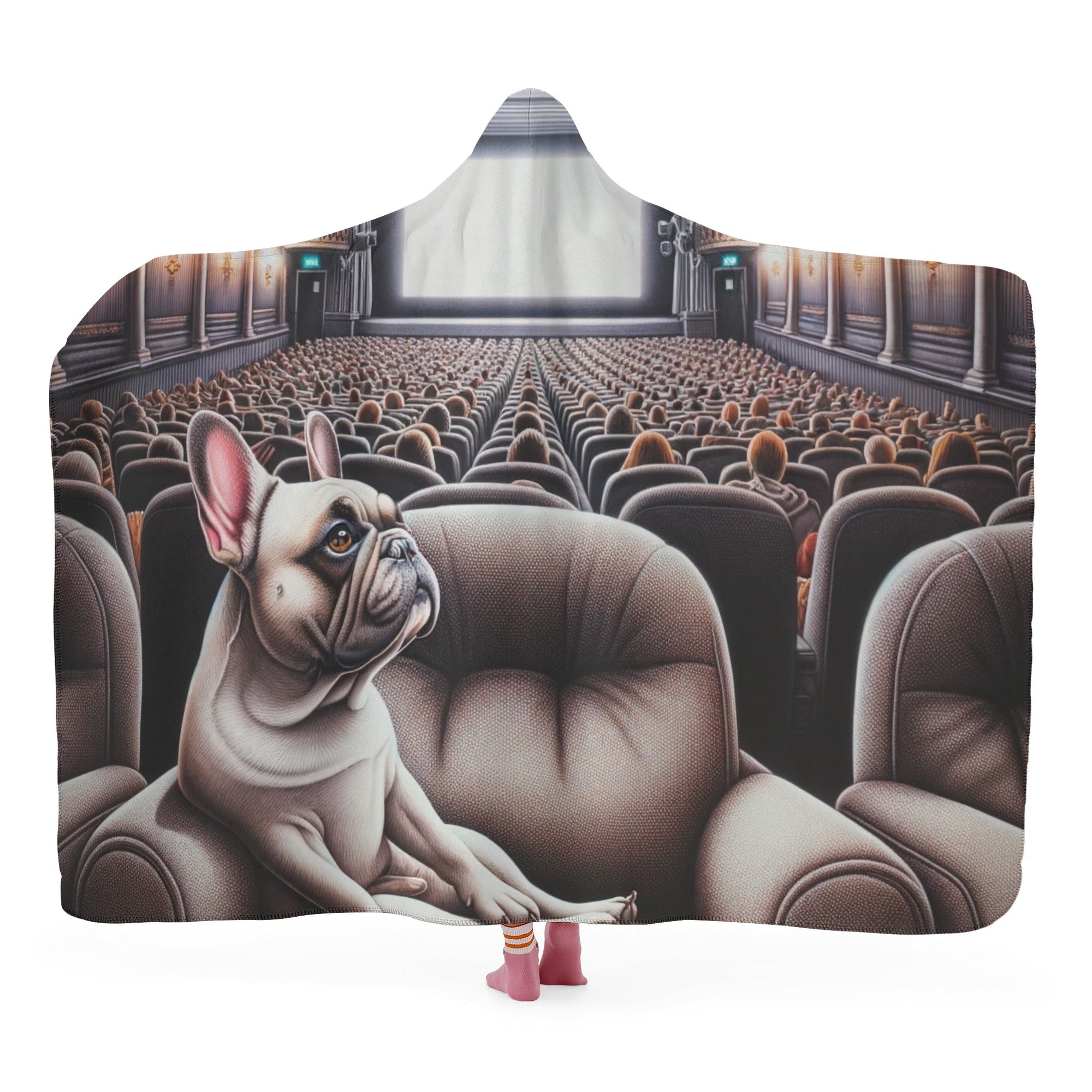 French Bulldog Diego Hooded Blanket Practical Pet Supply