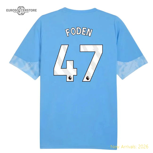 Uniform Light Blue Foden 47 2025-2026 Man City Training