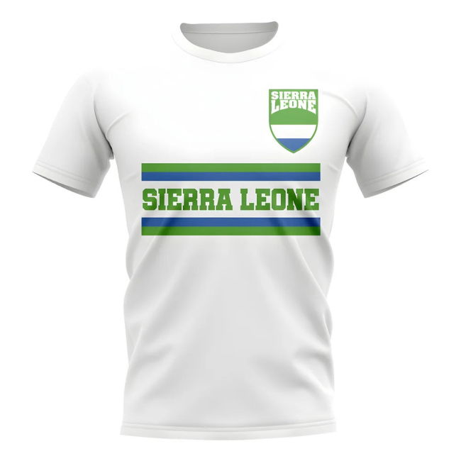 Top-Tier Sierra Leone Core Football Country T-Shirt (White)