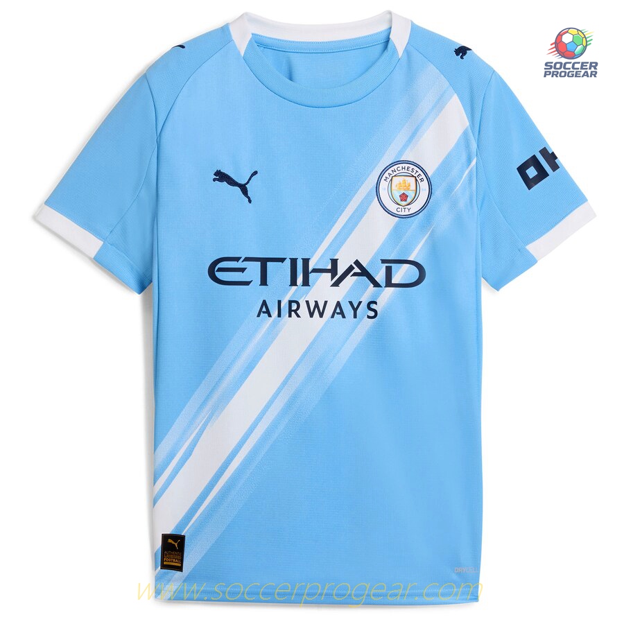 Manchester City Home Kids Edition Kit Shirt 2025/26 Collection