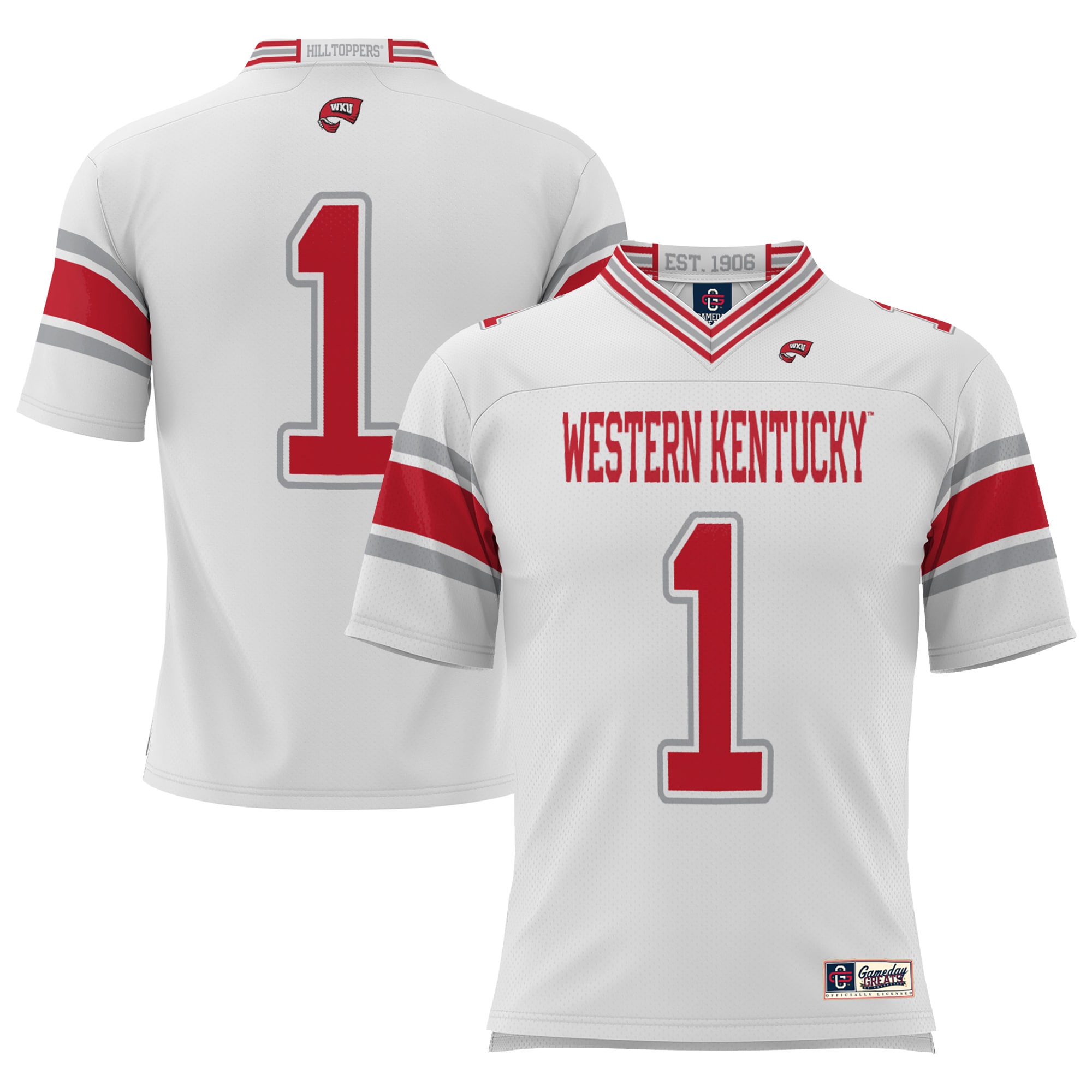 [NJP] Western Kentucky Hilltoppers GameDay Greats Endzone Football Jersey - White