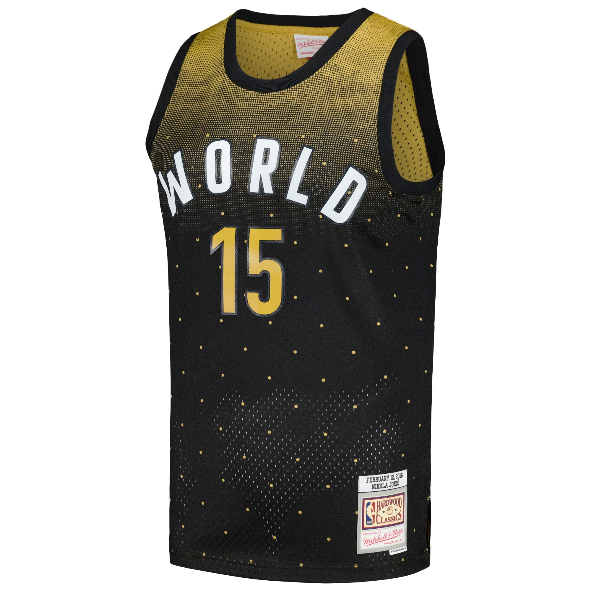[NJP] Nikola Jokic #15 2016 NBA Rising Stars Challenge Hardwood Classics Swingman Jersey - Black