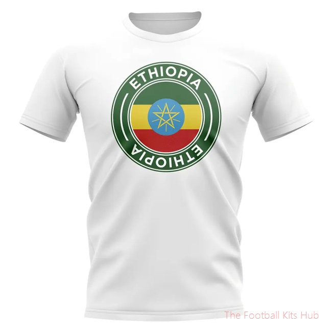 Ethiopia Football Badge T-Shirt (White)
