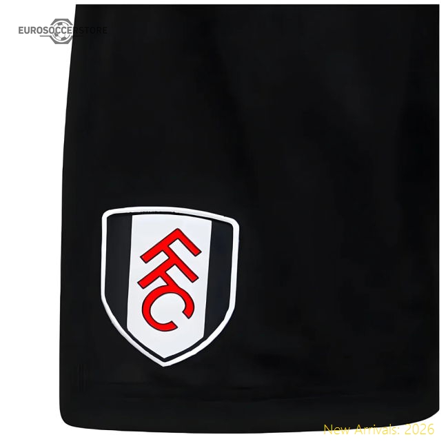 Authentic 2024-2025 Fulham Official Home Shorts Black - Kids