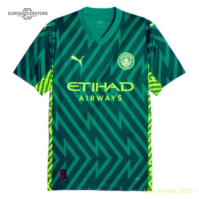 Official Primary Goalkeeper Shirt Green 2023-2024 Man City