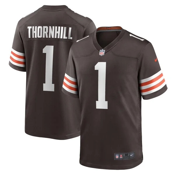 None Juan Thornhill Game Jersey - Brown | NFL Player Jersey | NFL Foot
