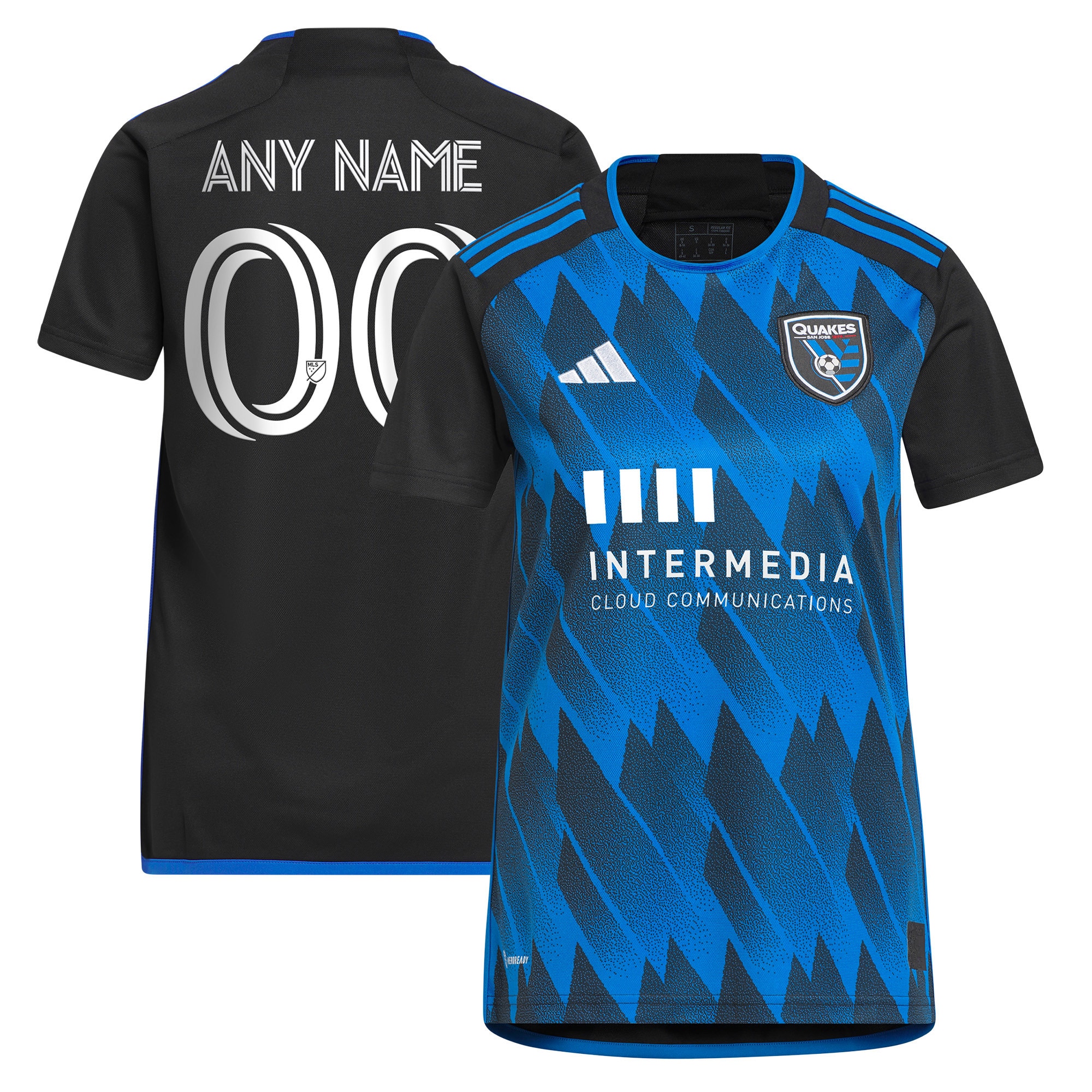 [SJH] San Jose Earthquakes Women's 2023 Active Fault Jersey Replica Custom Jersey - Blue