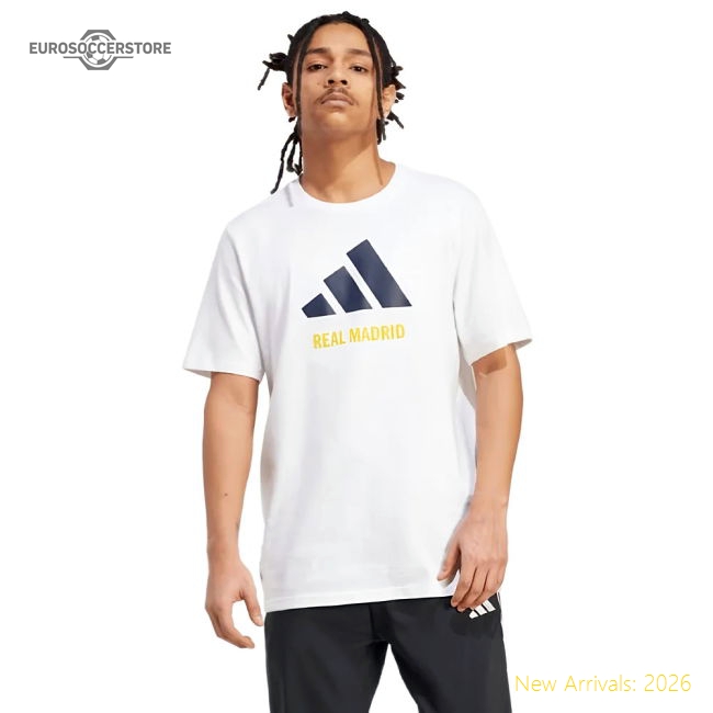 2025-2026 Real Madrid Seasonal Graphic Tee (white) - Cost-effective